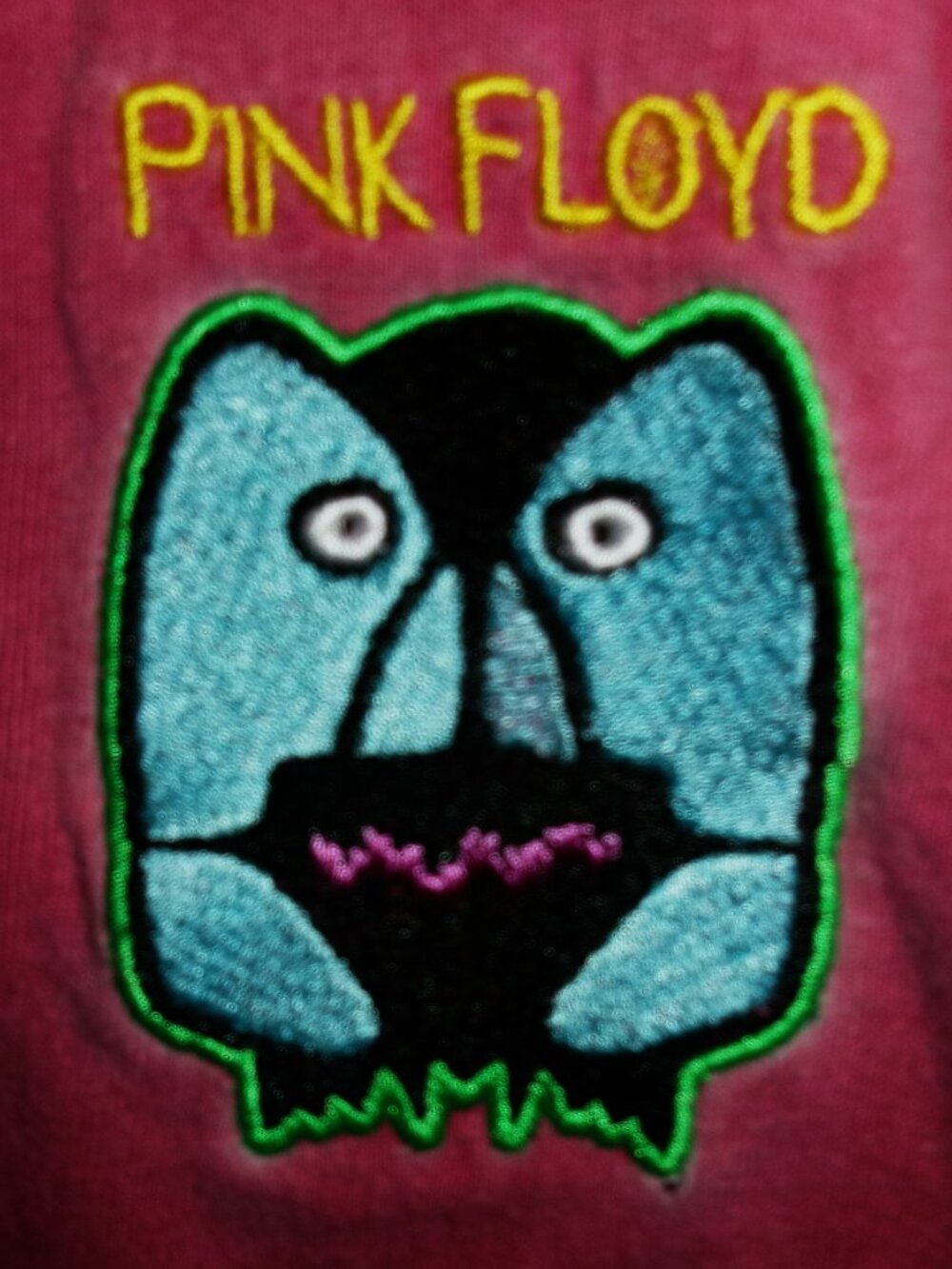 pink floyd official division bell face logo woman s tee - madcap syd space rock